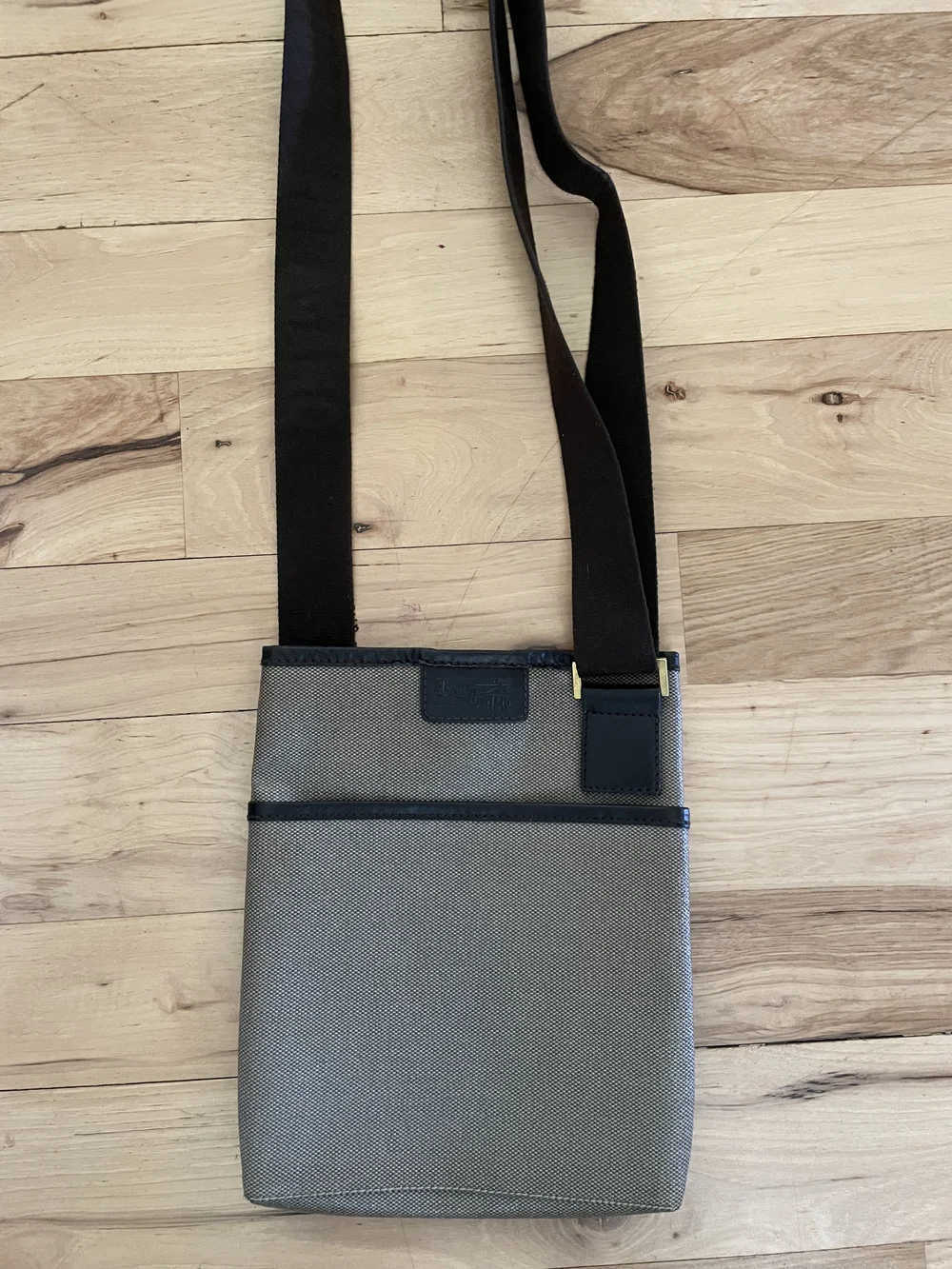 Salvatore Ferragamo Canvas Crossbody Messenger Bag Unisex
